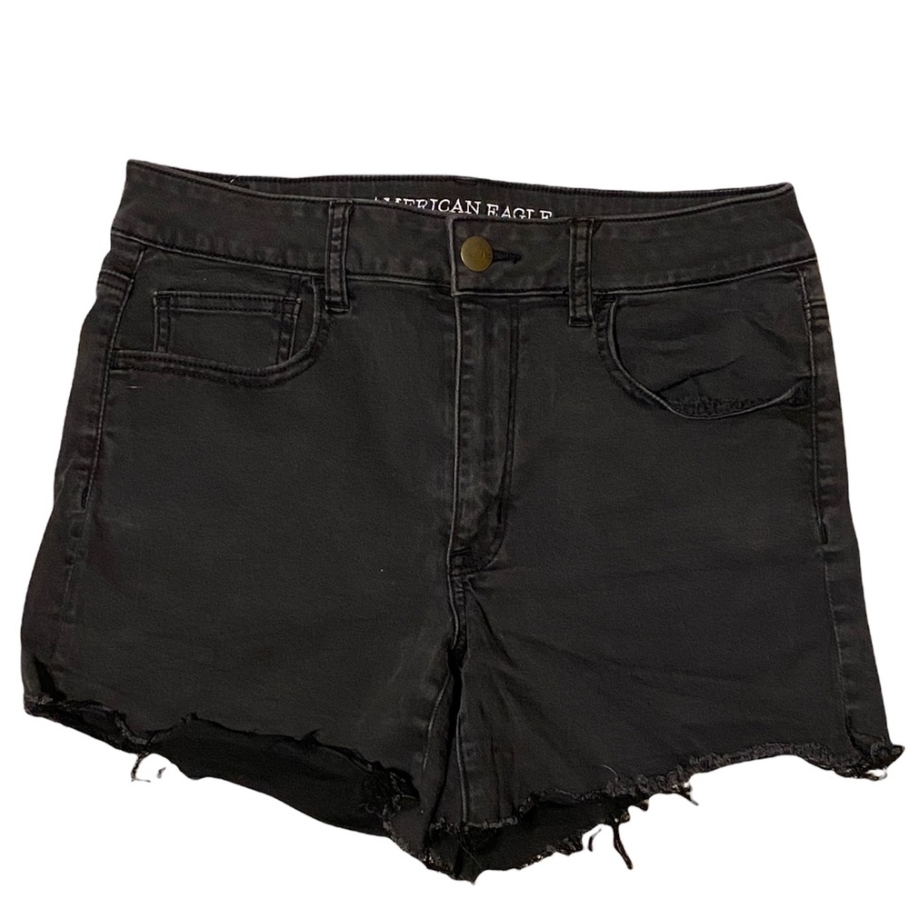 AMERICAN EAGLE Black Hi Rise Shortie